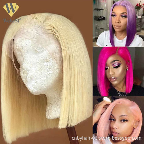 Transparent Cambodian Cheap 2x6 Wig Bob Wig,16 Inchs 5x5 Full Lace Fronal Base Bob Wig,peruvian Glueless Full Hd Lace Wig